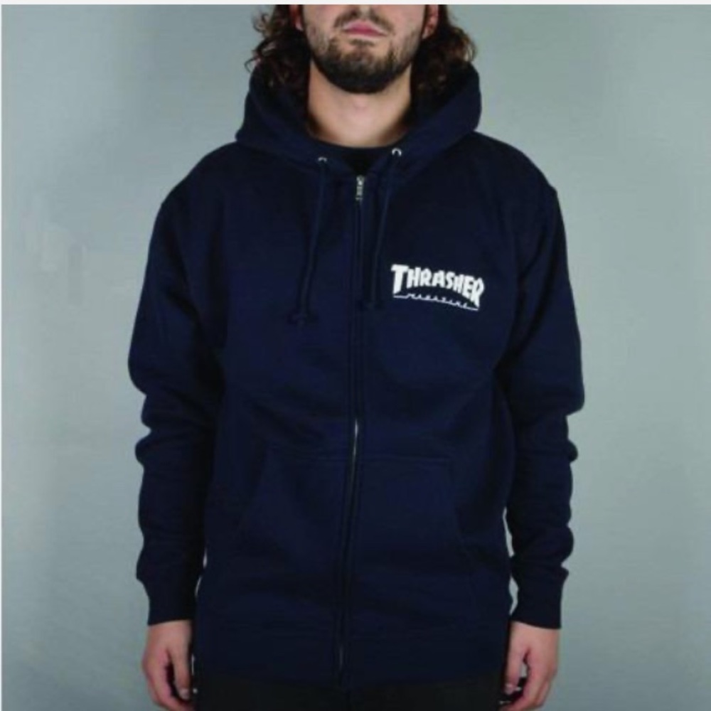 Thrasher Skateboard Magazine  Logo Sweatshirt Hoodie.